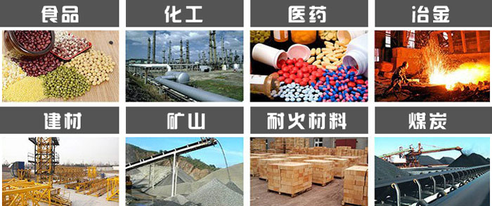 直徑1000型振動篩使用的行業(yè):食品，化工，醫(yī)藥，冶金，建材，礦山，耐火材料，煤炭等行業(yè)。
