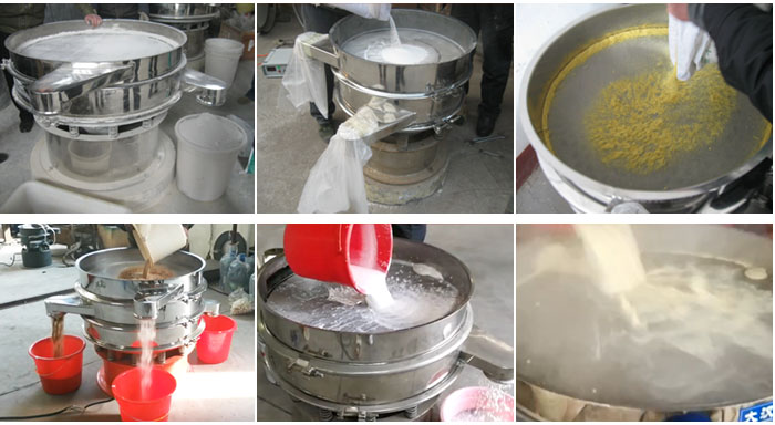 豆?jié){振動篩可適用于化工行業(yè)、食品行業(yè)、冶金礦業(yè)、公害處理等行業(yè)