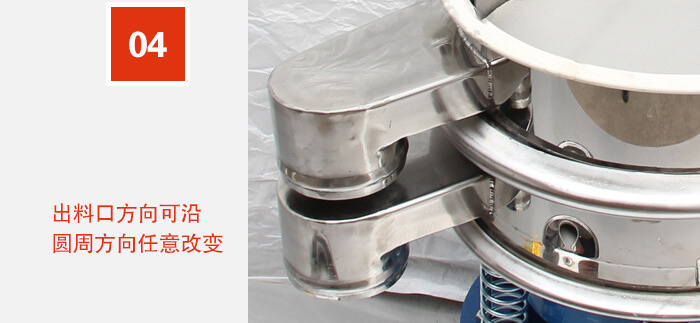 出料口方向可沿圓周方向任意改變。